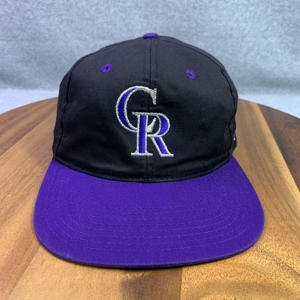Vintage Colorado Rockies Hat Cap Snap Back Mens One Size MLB Baseball Script